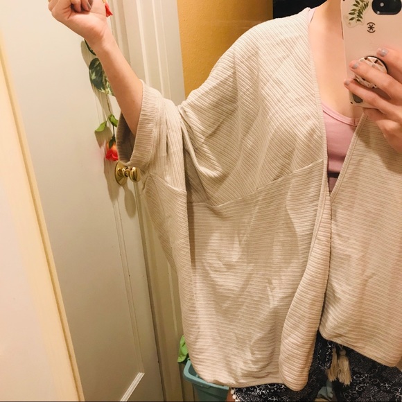 Free People Beach Cream Tan Cover Up Cardigan - Picture 3 of 10